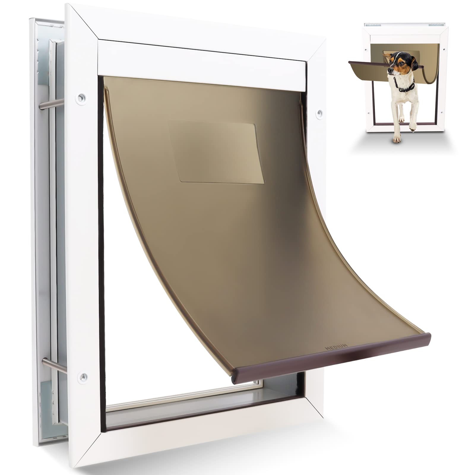 Buy Medium Dog Door for Sliding Interior Exterior Doors/ Wall, Extreme