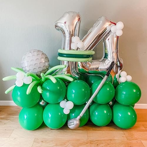 Miniatura 4 de Globos plateados del número 14 o 41, globos de papel de aluminio de Mylar de 40 pulgadas, para fiestas de cumpleaños de 14 o 41, decoraciones de