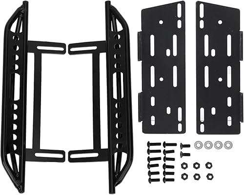 para Axial SCX10 II 90046 Crawler 1/10 RC Car Metal Side Step Board Pedal PlateRC Crawler Side Pedal Sliders, RC Crawler Car Accessories Upgrade