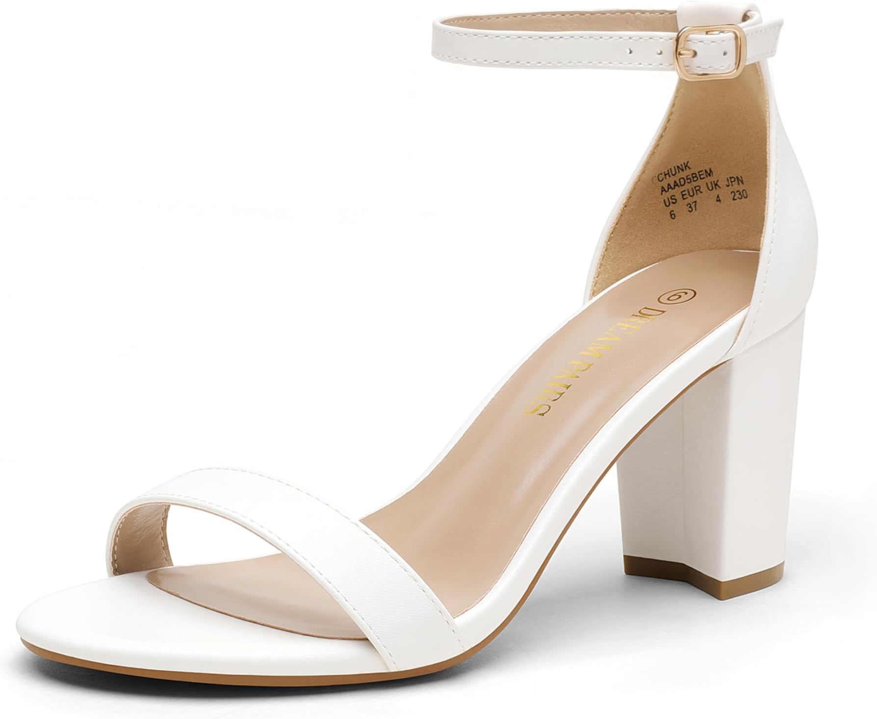 Women's Chunk Low Heel Pump Sandals