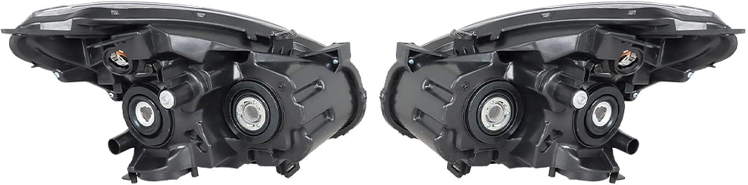 2-Pack Headlight Assembly Headlamp Clear Lens Halogen Driver and Passenger Side Replacement for 2008-2013 Rogue