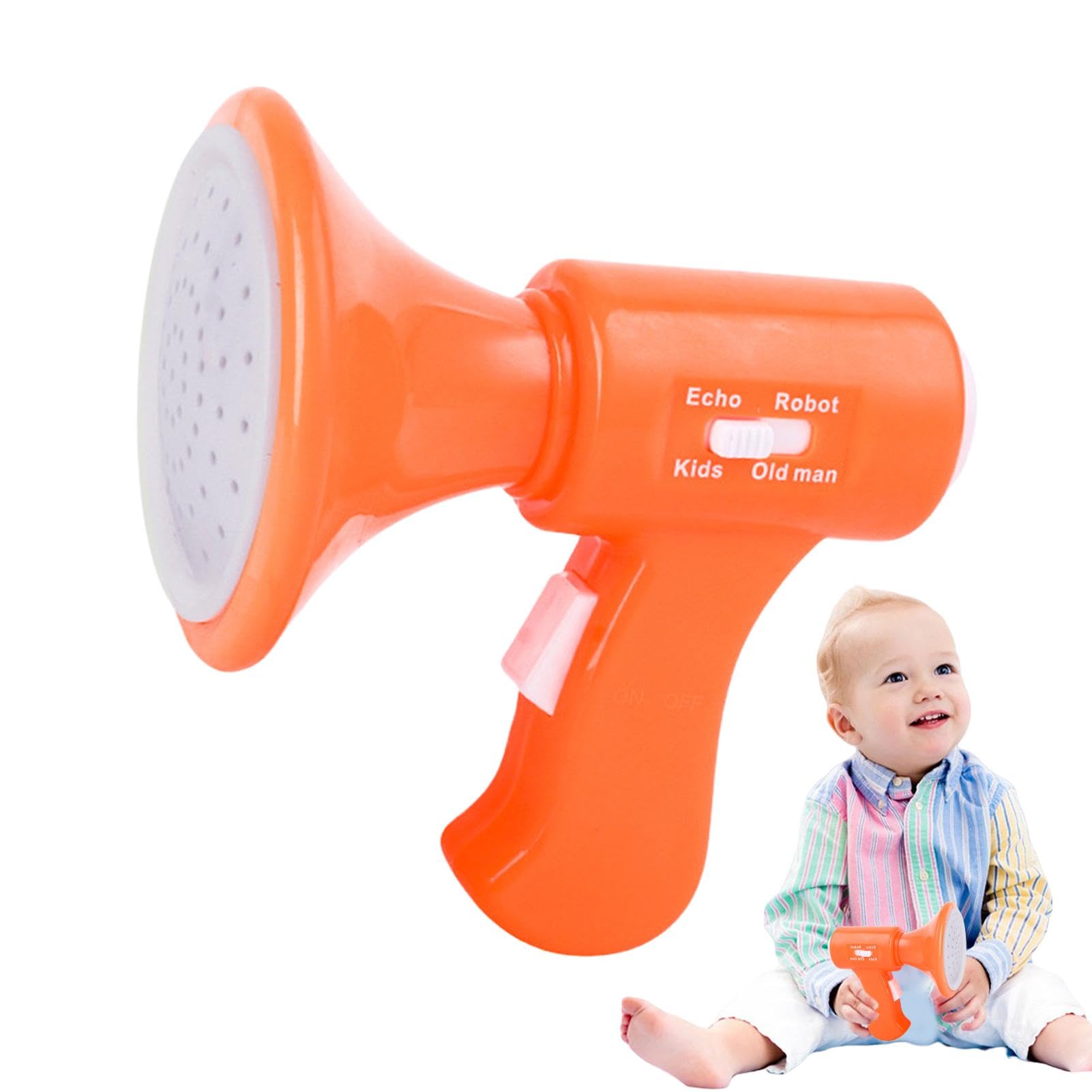 Megafono Giocattolo Per Bambini - Con Cambio Voce, Registrazione, Microfono, Altoparlante, Batterie AA - Foto 8