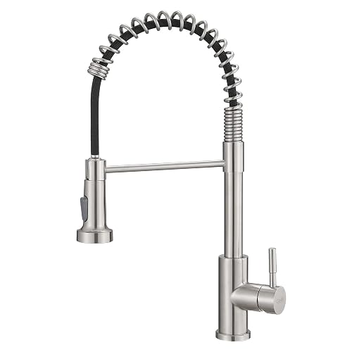 GIMILI Kitchen Faucet with Pull Down Sprayer Brushed Nickel |
