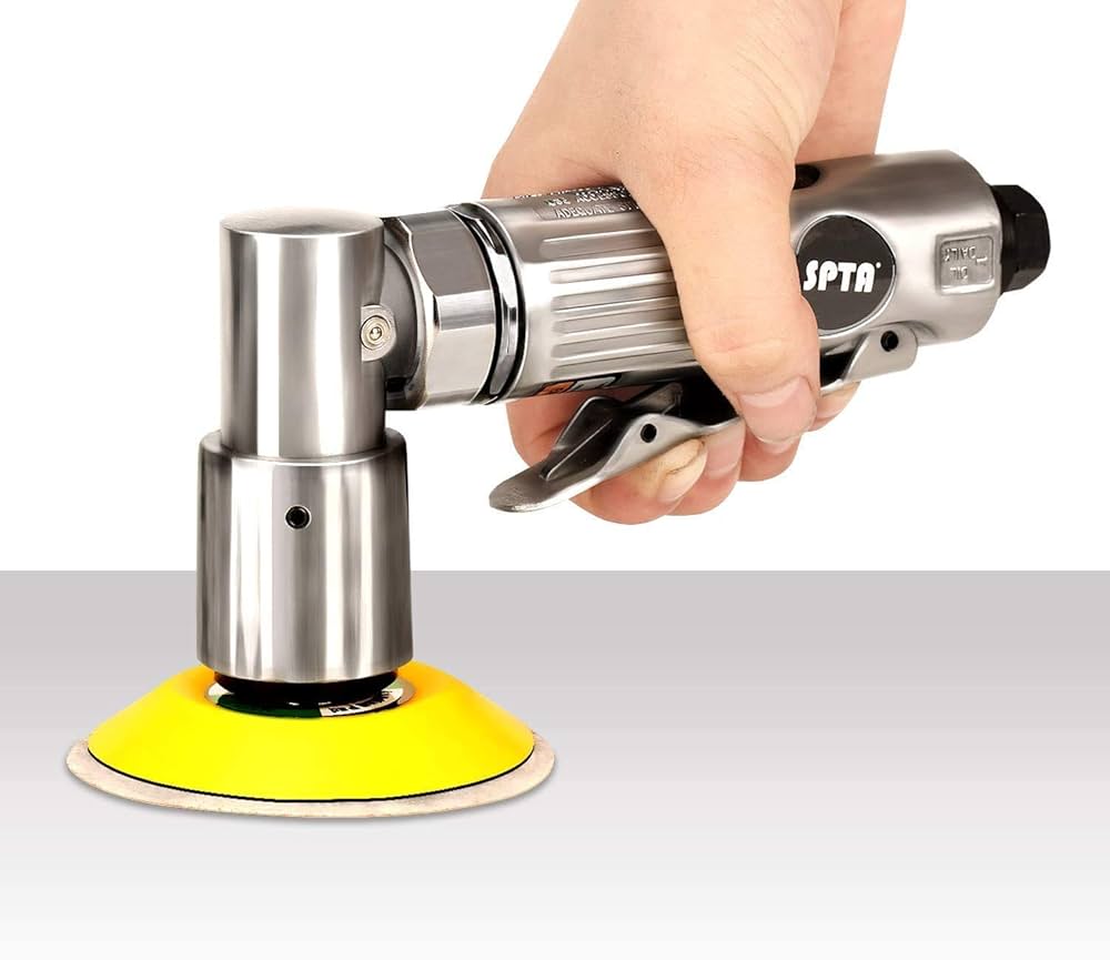 Polisseuse Pneumatique WorkPad Mini - 15 Disques Inclus, Pour Détail Auto & Modelisme
