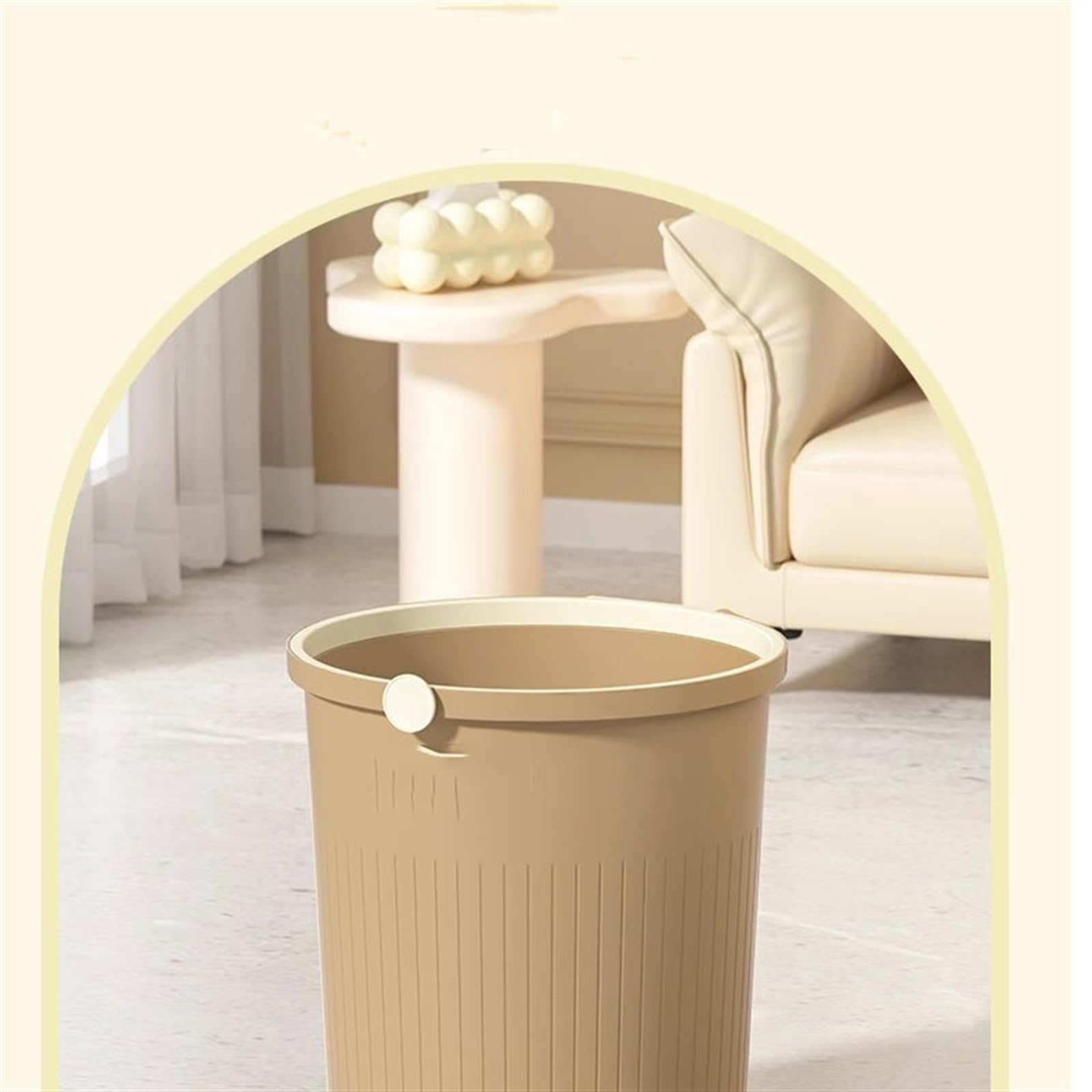 Pattumiera da bagno Cestino for la casa, semplice, di alto valore, soggiorno, camera da letto, ufficio, bagno, dormitorio, cestino for la carta Bidoni della spazzatura per interni(Blue,Piccolo)
