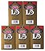 1.5 JOB Rolling Papers, 5 Pack Bundle, 120 Paper Leaves Total