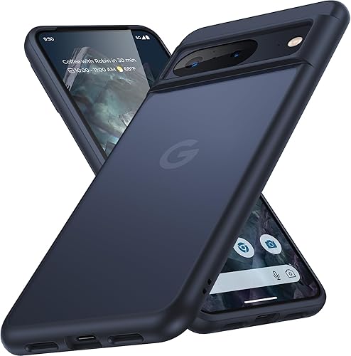 Miniatura 9 de Humixx Funda a prueba de golpes diseñada para Google Pixel 8 protección contra caídas de grado militar tacto sedoso definitivo Protector translúcido