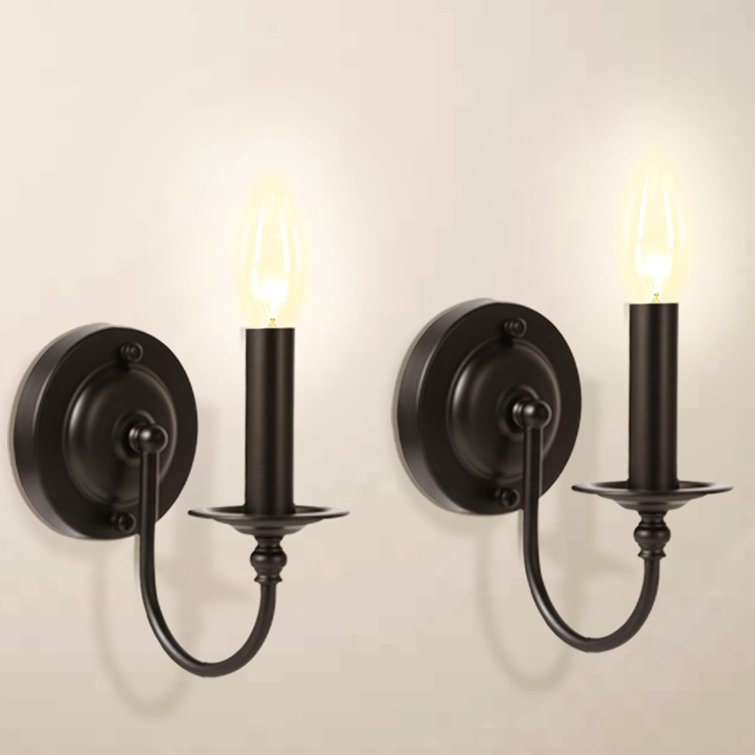 Rustic Bear Wall Sconce – Farmhouse Indoor Wall Light With Metal Frame, Parchment Shade, E12 Base (Bulbs Not Included)