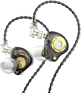 TRN MT1 PRO Earphones 10mm Dual Magnetic Circuit Dynamic Driver in Ear Headphones, TRN Earbuds IEM HiFi Earphones with Removable C Pin Cable for Musician Audiophile Gift Set