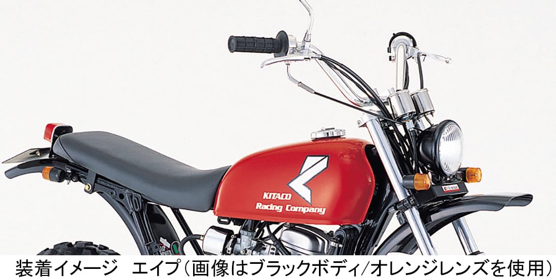ノ*キ様 エイプ50.エイプ100 赤パールタンクキタコシートセット KITACO AC16/AC18/HC07/HC13 APE50/100/TYPE-D CUSTOMIZE PARTS