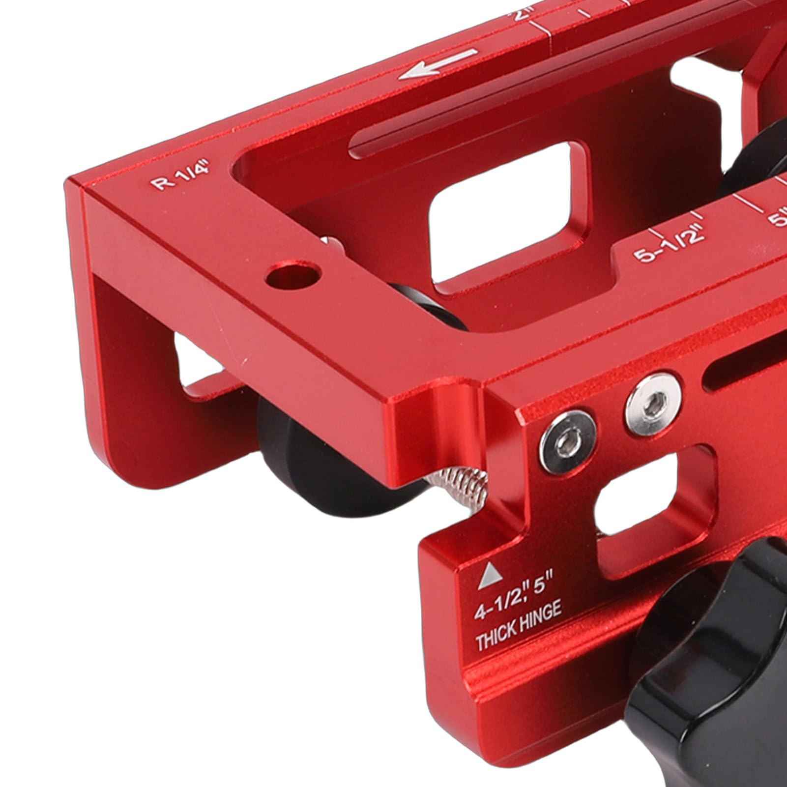 Keenso Door Hinge Template Kit Adjustable Aluminum Alloy Mortise Jig for