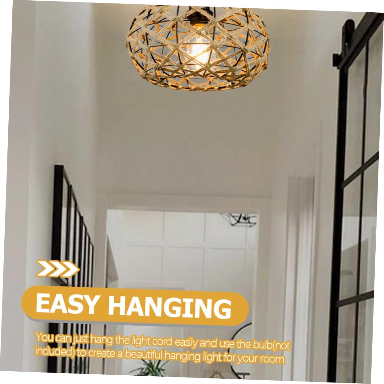 Retro Chandelier Lamp Cord Outdoor Plug Pendant Light Fixture Rope Light Cord Us Plug