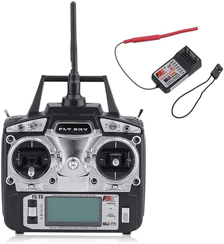 Miniatura 6 de Flysky FS-T6 2.4ghz digital proporcional 6 canales RC transmisor y receptor modelo 2