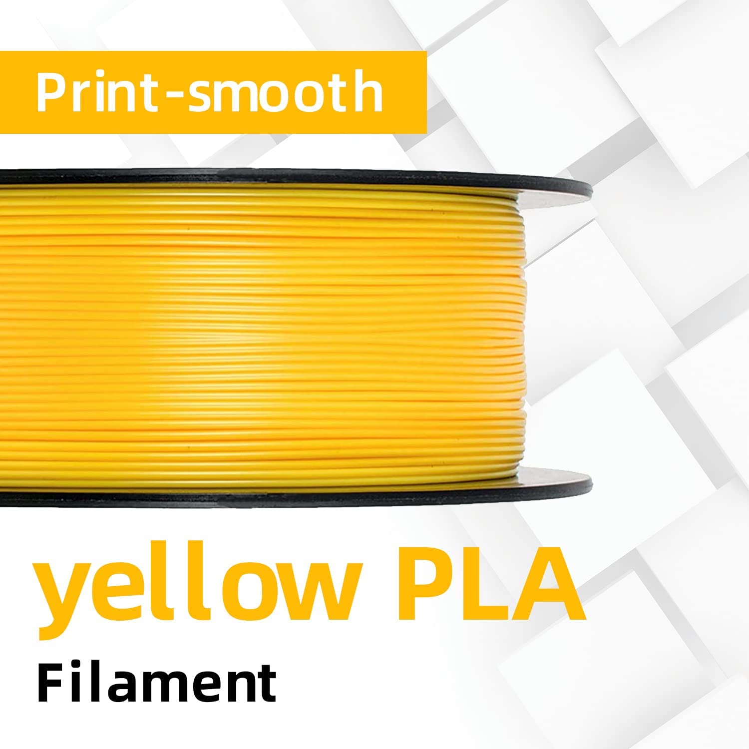 Filamento PLA 1,75 mm, GIANTARM Stampante 3D PLA Filamento 1 kg Spool (Giallo)