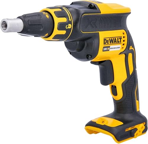 DEWALT - Visseuse Plaques de Plâtre Brushless 18V XR 5.0Ah Li-Ion - DCF620P2K-QW - Tournevis Électrique sans Fil avec 2 Batteries et Chargeur - Vitesse à Vide 0-4400tr/min - 435W - 3