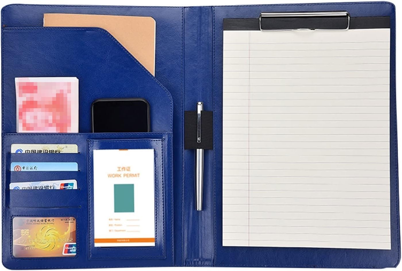 VHJdtE Folder, A4 Folder Conference for Legal Pad for Business School Office(Blue)