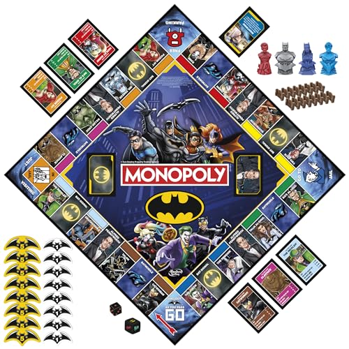 Monopoly Batman Edition Board Game | Monopoly Game for Batman Fans | Ages 8 and Up | 2 to 4 Players | Family Games | Strategy Games for Kids and Adults (Amazon Exclusive) image 15