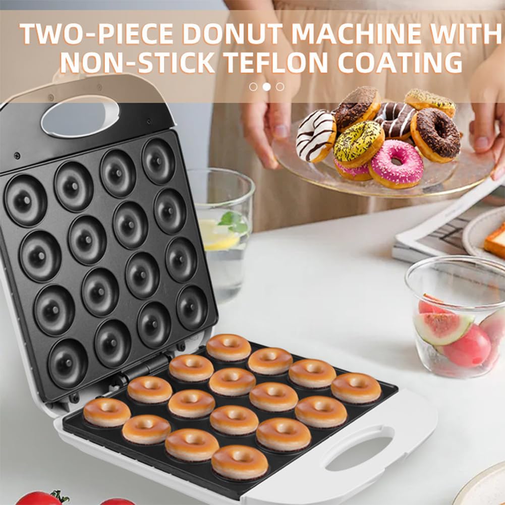 Mini Machine à Beignets NewHome 1400W - Fait 16 Donuts - Surface Antiadhésive - NEUVE