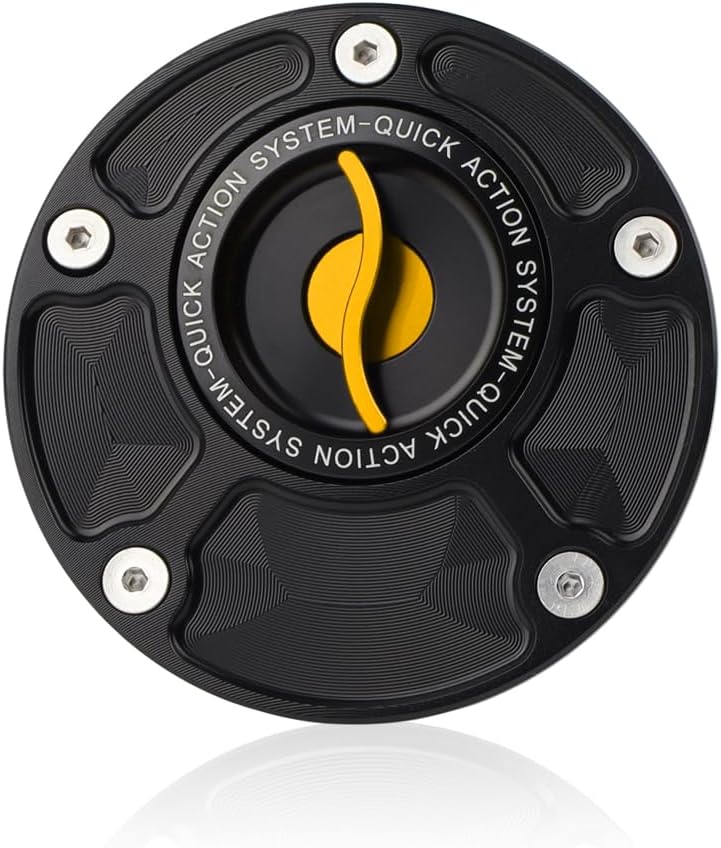 CNC Keyless Quick Release Fuel Cap for Ducati Monster 937 Monster 950 2021 2022 2023 2024,Black,Red,Blue,Green,Gold,Titanium (DU01-S-Red)