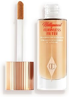 Charlotte Tilbury Hollywood Flawless Filter - Multi‑Use Makeup Primer, Complexion Booster & Illuminating Liquid Highlighter with Sheer Coverage - Smooths & Blurs Skin