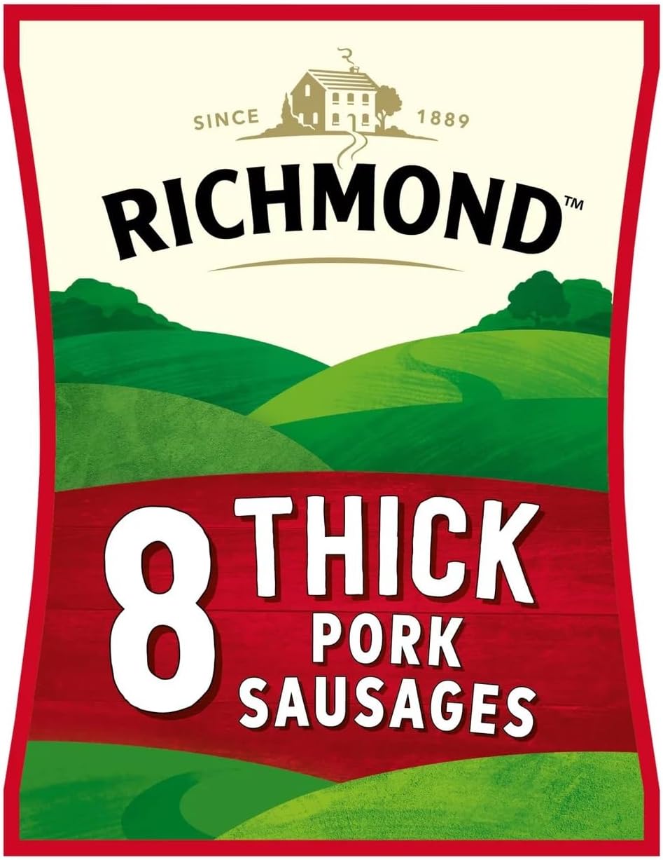Richmond 8 Thick Pork Sausages 410g