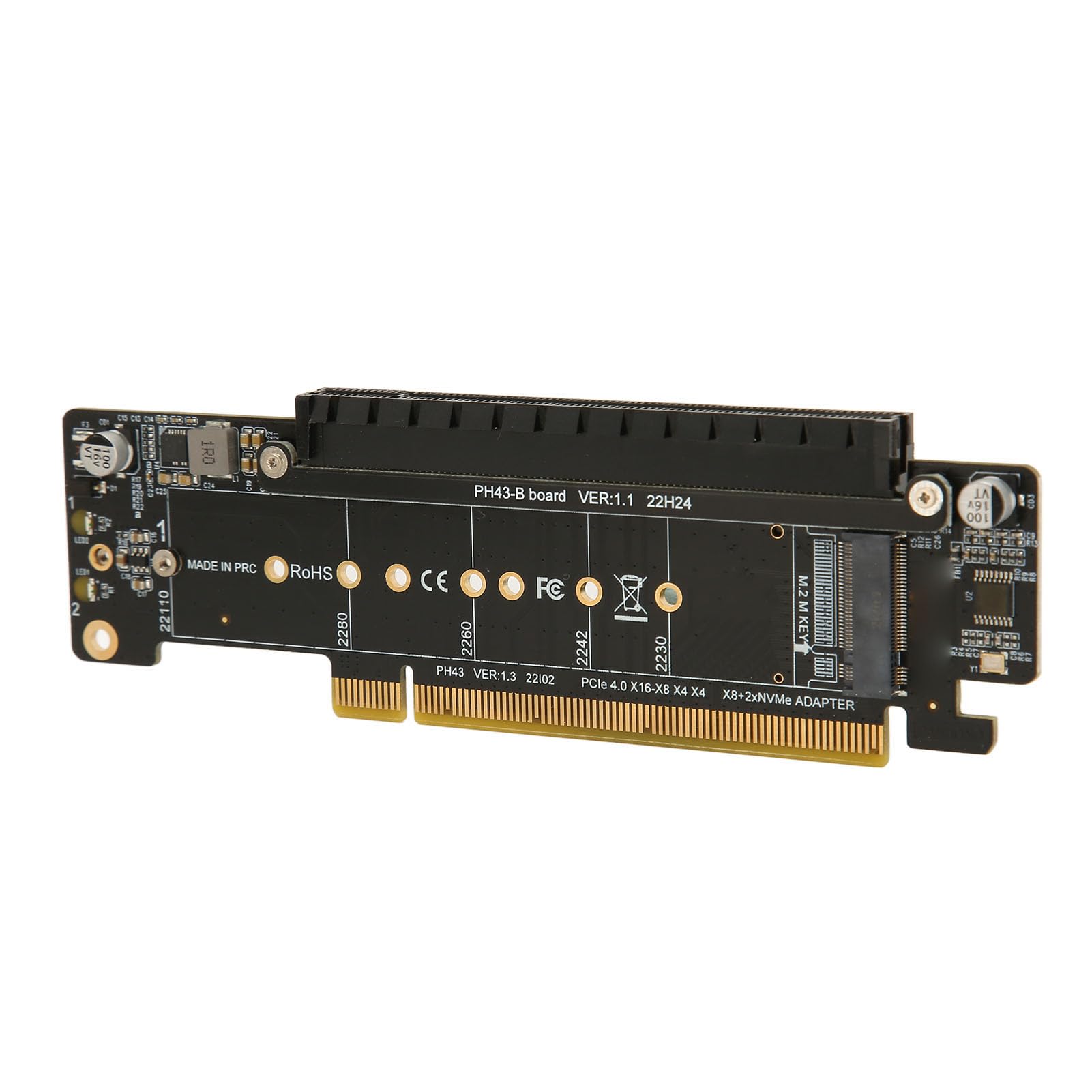拡張カード PCI Express拡張カード／PCIe 4.0 x16／M.2 NVMe・AHCI SSD（4スロット