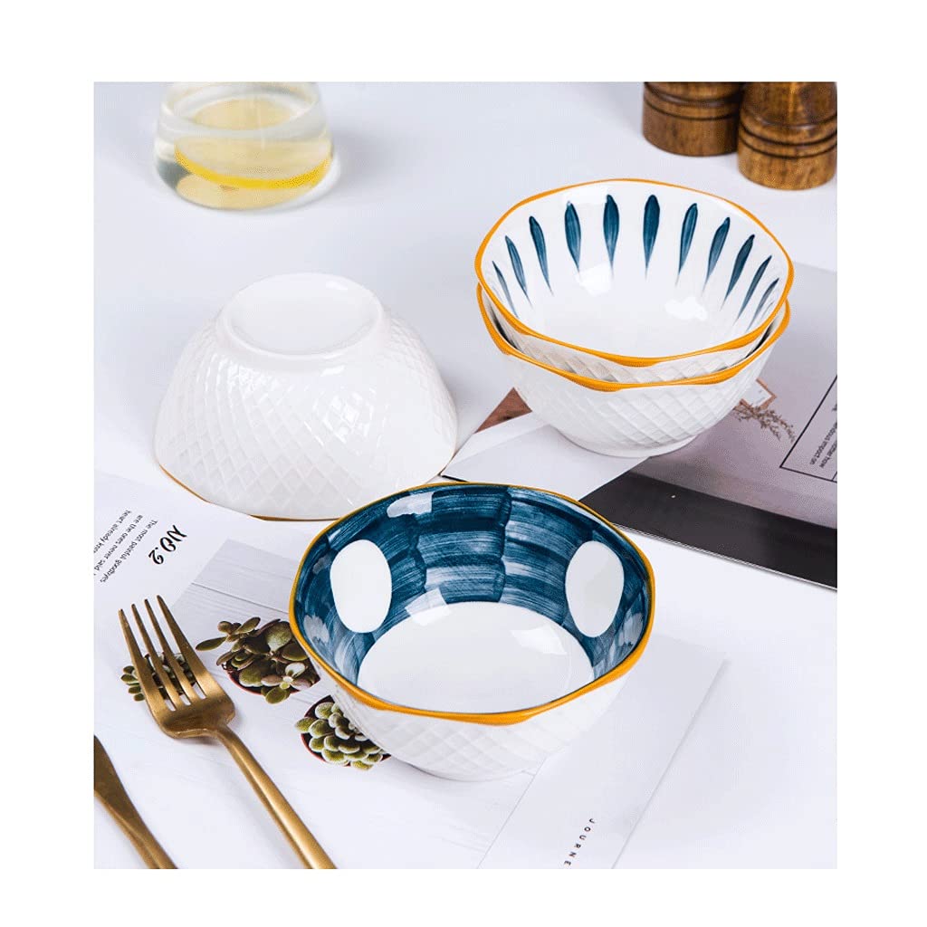Bols à Céréales Bols de céréales Ensemble de 10 grands bols à soupe Bols céramiques Nouilles Ramen Bols Set Serving Bols for Pâte à curry Bowl Bowl pour Pâtes Salade ( Taille : 10 UK , Color : Annual