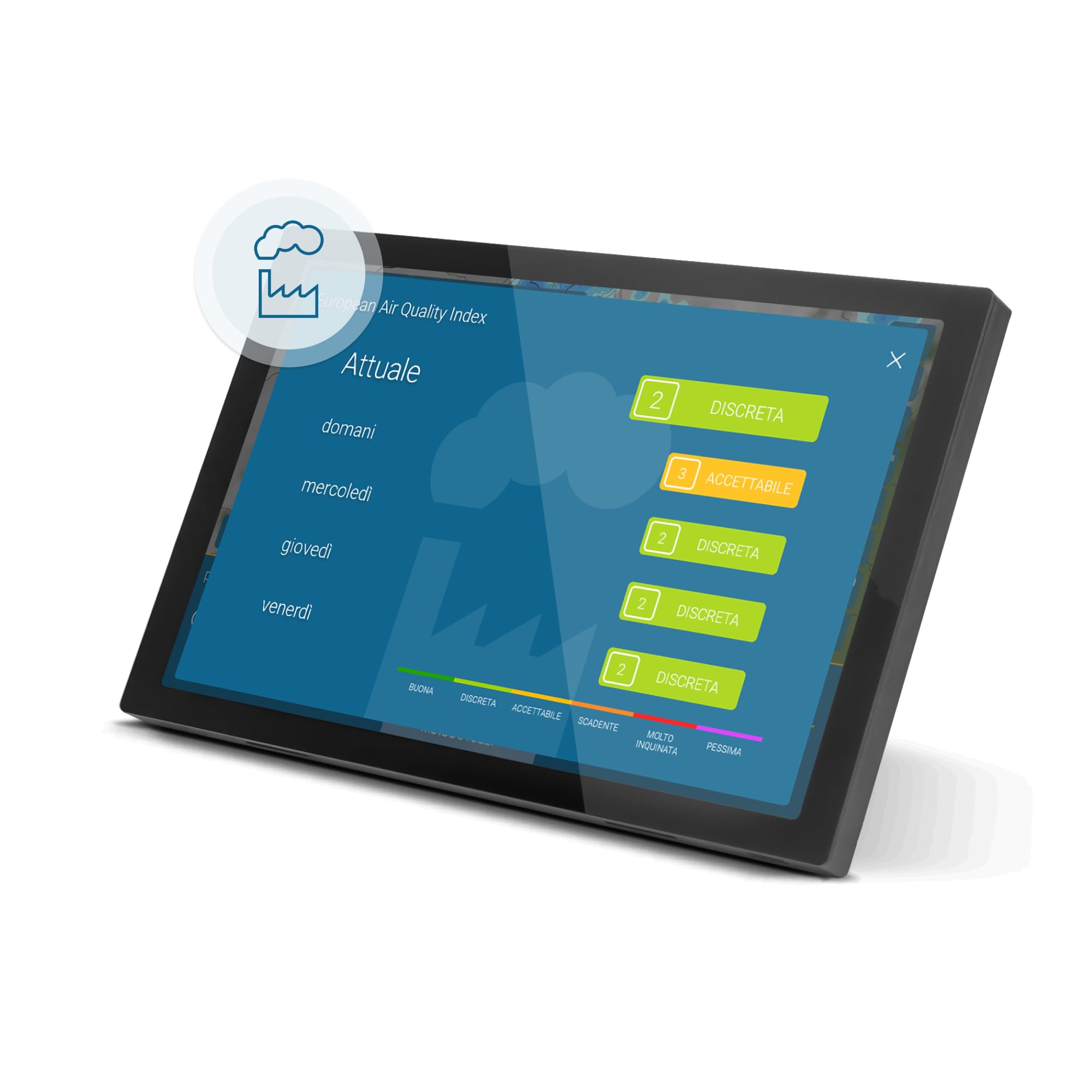 meteo & radar home 4 Display, Stazione Wi-Fi con Radar meteo: Filmato animato sul tempo su display HD+ a colori, design elegante, allerte maltempo, previsione a 14 giorni, dati meteorologici premium