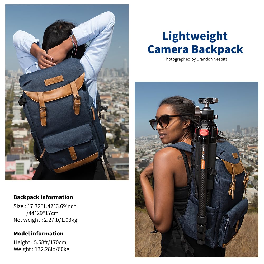 K&F Concept Kamerarucksack Fotorucksack Wasserdicht Fototasche – Bild 2