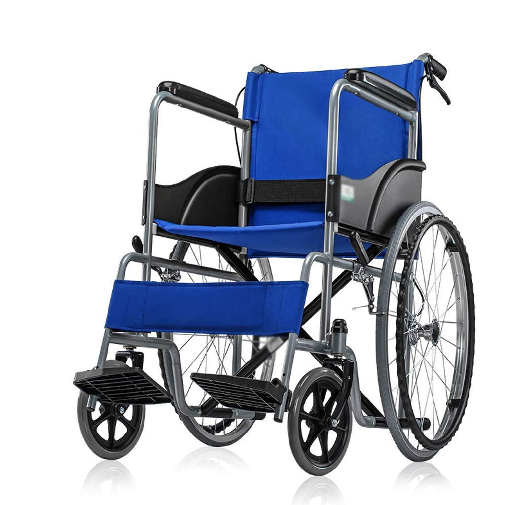 Sedia a rotelle,Ausili per la deambulazione del carrello ultravecchio portatile pieghevole multifunzionale