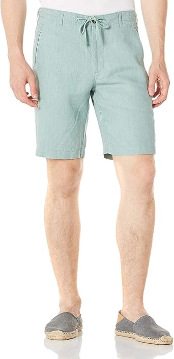 drawstring khaki shorts