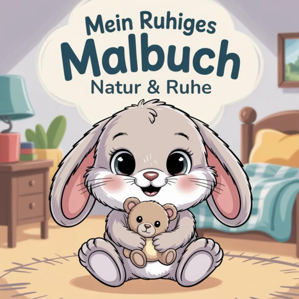 Mein ruhiges Malbuch - Natur & Ruhe: Ausmalbuch für Kinder ab 3 Jahren – ruhige und einfache Ausmalbilder mit Naturmotiven zum Entspannen und Kreativsein