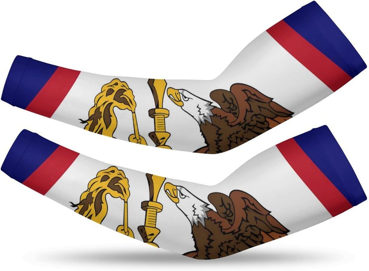 United States Samoa Flag Arm Sleeves Cooling Sun Protection Sports Compression for Golf Basketball
