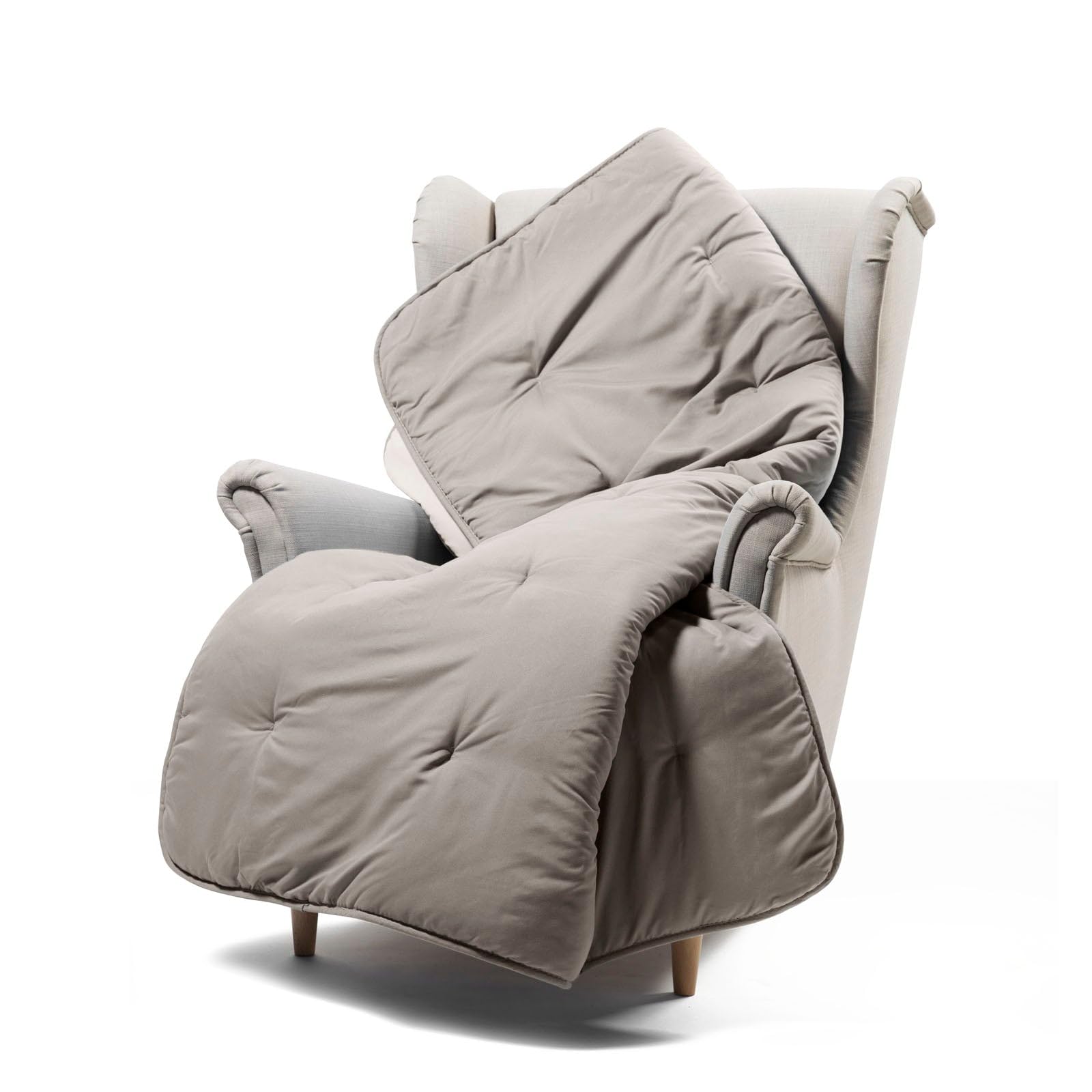 Caleffi Manta Sofa 130x170 cm 100% Algodon Suave – Manta Cama y Sofa Lavable y Transpirable – Manta Sofa Grande, Plaid Cama y Pie de Cama Hecha en Italia - Cobijas de Invierno