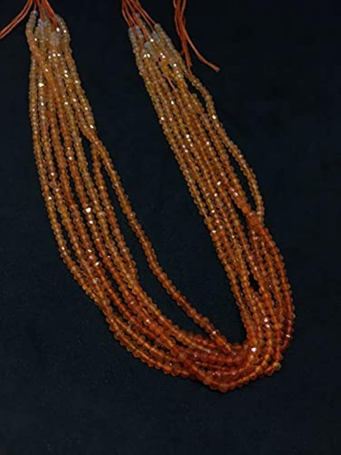 Perles cornaline facettées haut de gamme pour création bijoux fins uniques