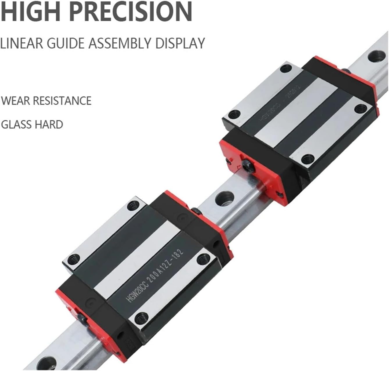 HGR20 HGH20CA / HGW20CC Carriage Slide with Nozzle Size is Same As HIWIN 1Pcs(HGH20CA)