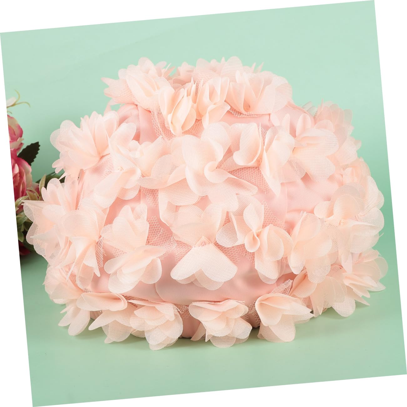 3 Uds Protector De Oído para Nadar Gorro De Baño De Flores Gorro De Baño De Moda Gorro De Baño para Gorro De Natación