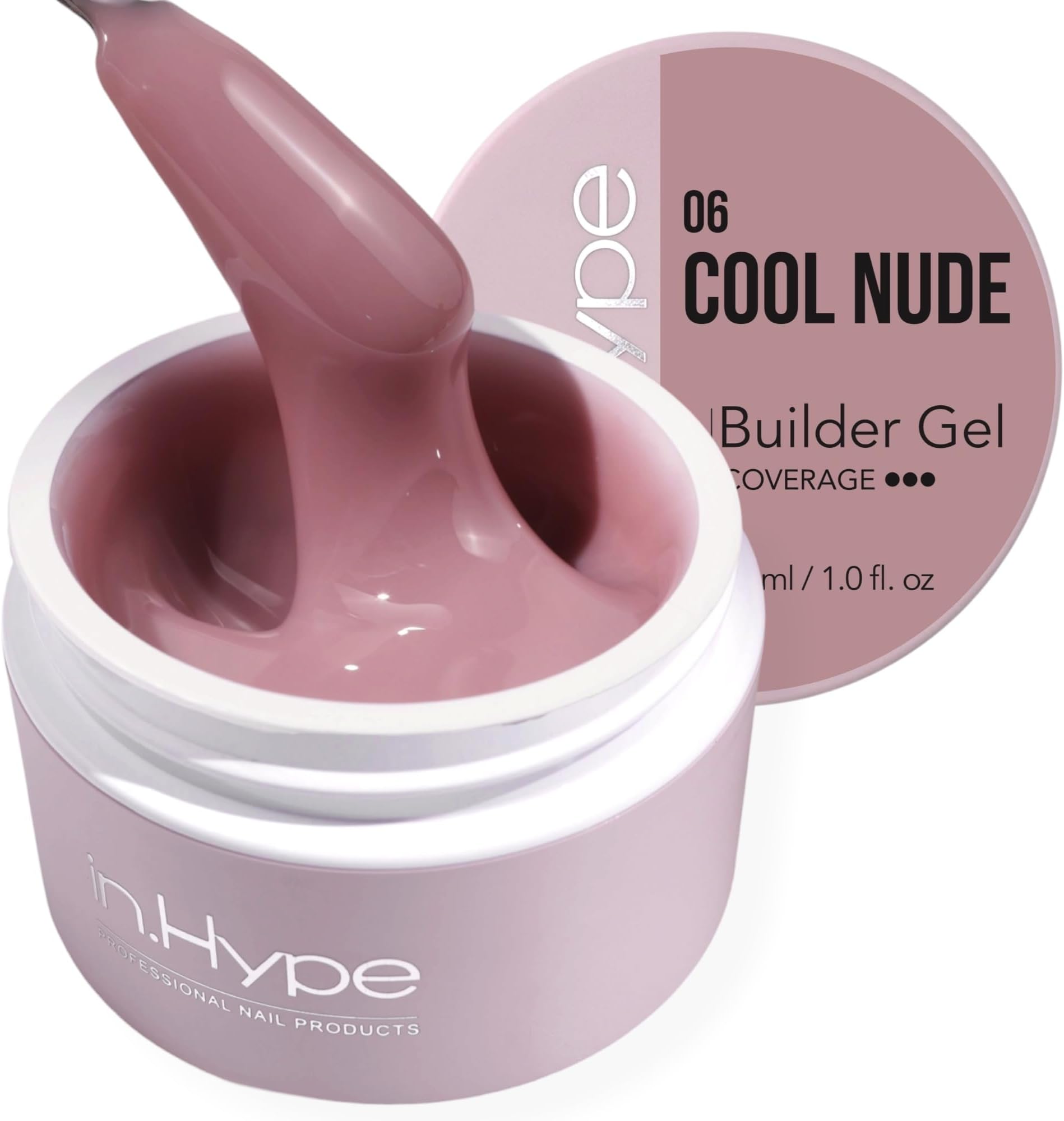 IN.HYPE UV/LED Camouflage Builder Gel for Nail Extension/Strengthening (Cool Nude #32)