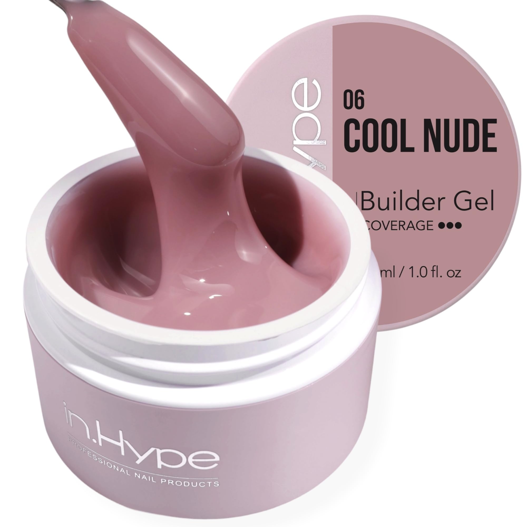 IN.HYPE UV/LED Camouflage Builder Gel for Nail Extension/Strengthening (Cool Nude #32)