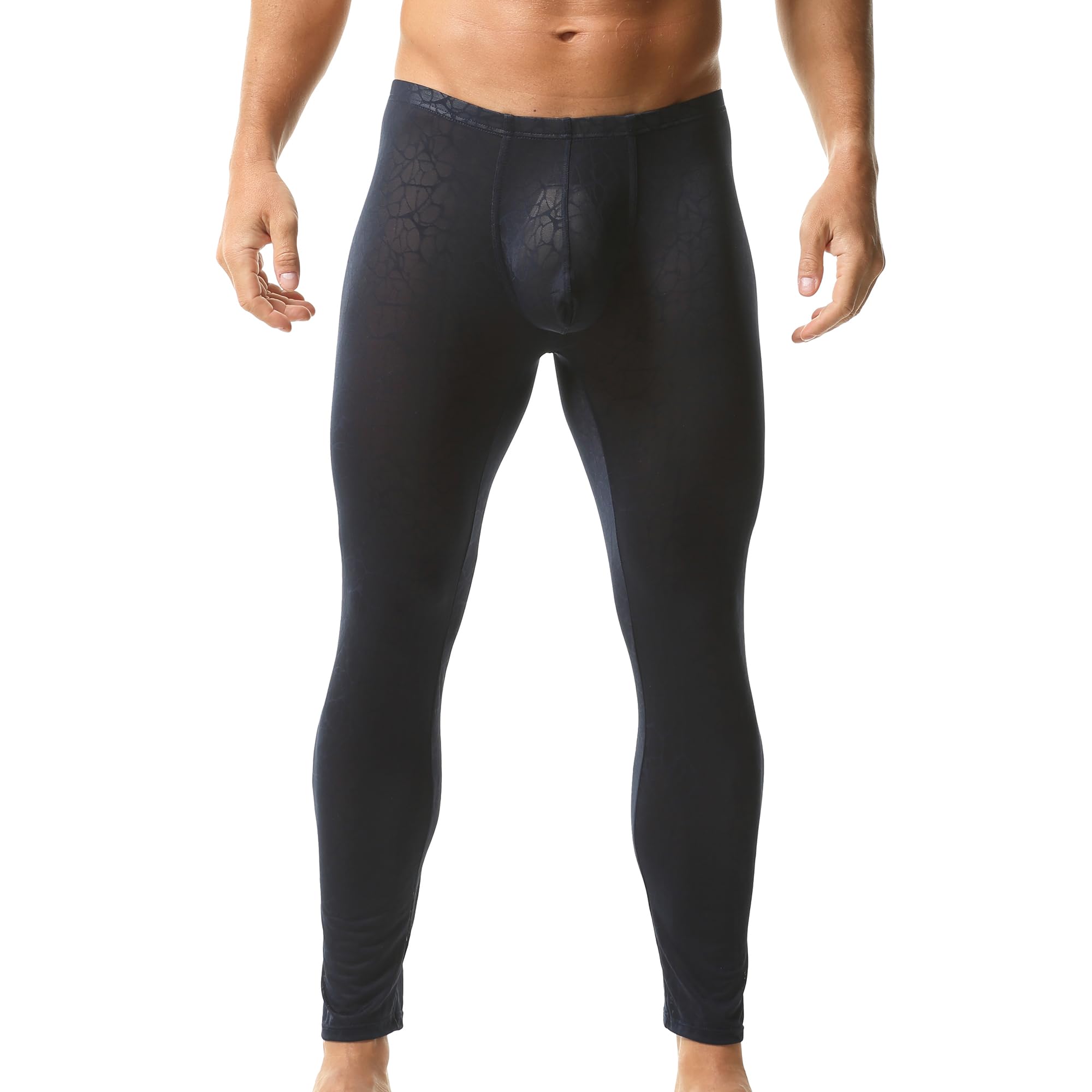 – Mens Activewear Leggings See Through Long Solid Tight Pants Lace Leggings Yoga Pants