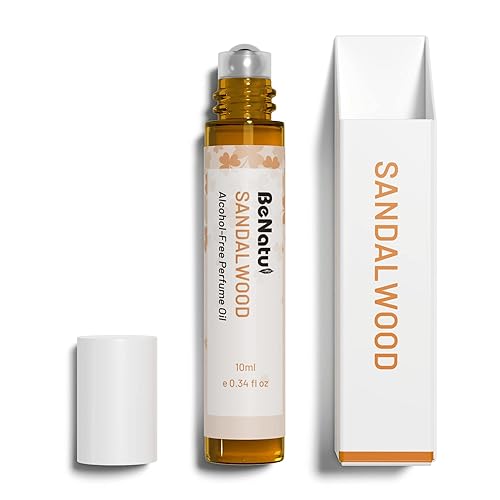 Miniatura 1 de Aceite de perfume roll-on de sándalo para hombres y mujeres, sin alcohol y a base de aceite esencial, muestra de aromaterapia, tamaño de viaje,