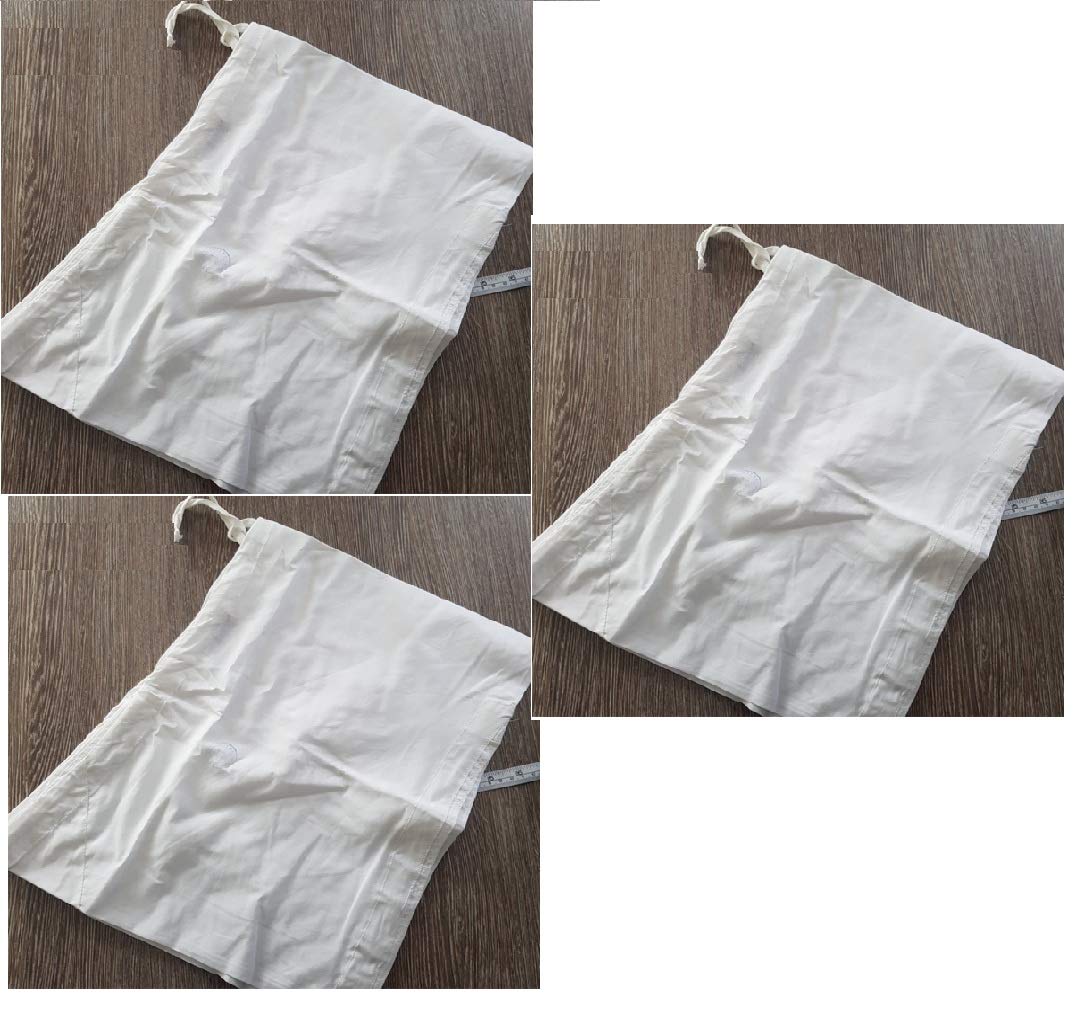 Red Carpet Pack of 3 White Cotton Kachera Undergarment Sikh Kachera Sikh Kakaar Kacchera Underclothing (Ghera-28 Inch,Length-12 Inch,Pauncha-10 Inch)