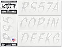 Vista 100 de Stiffie Whipline - Calcomanías de identificación alfanuméricas, adhesivos de números de registro para barcos y embarcaciones personales