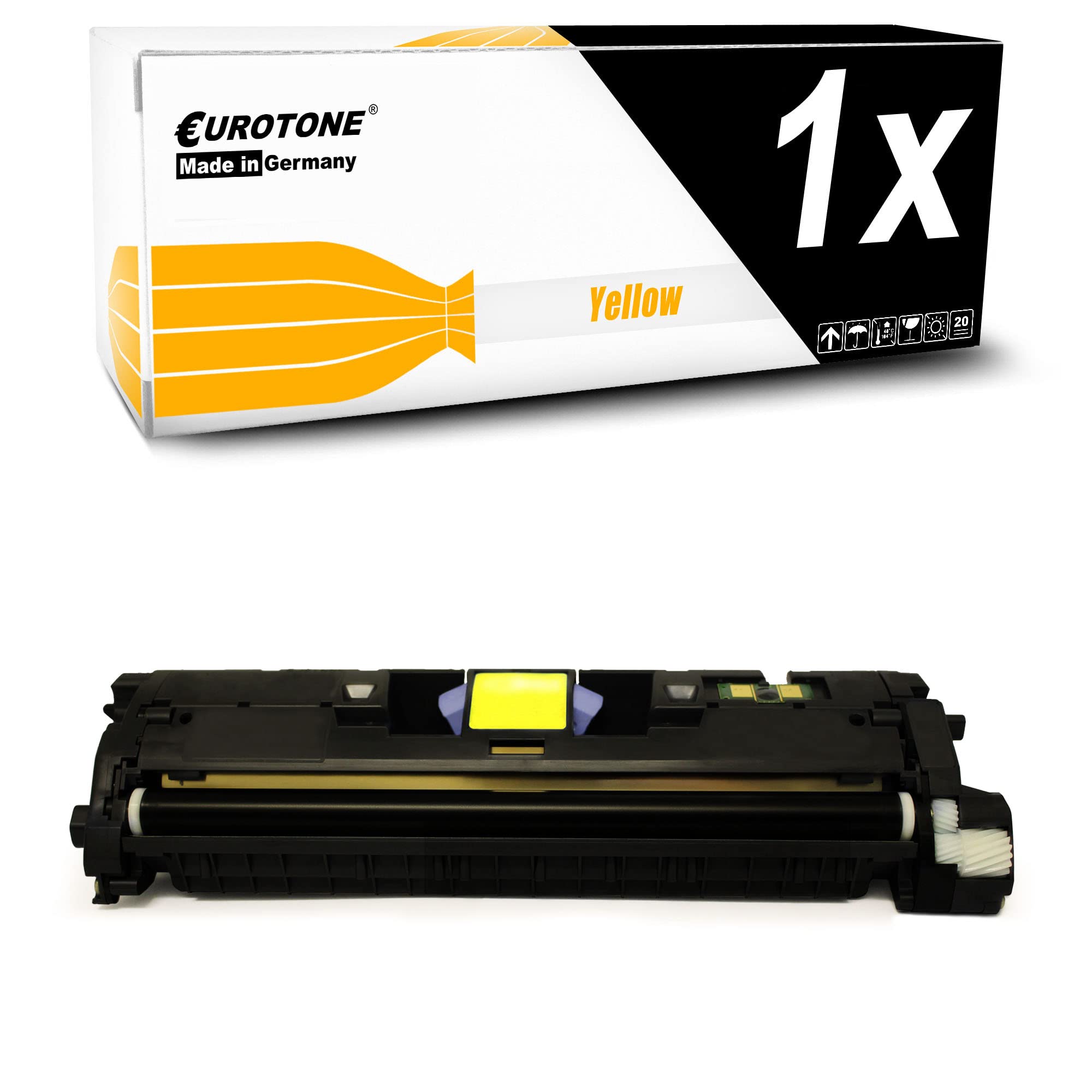 Toner jaune Eurotone compatible Canon EP87Y pour imprimante LBP-2410 LBP-87 - 8