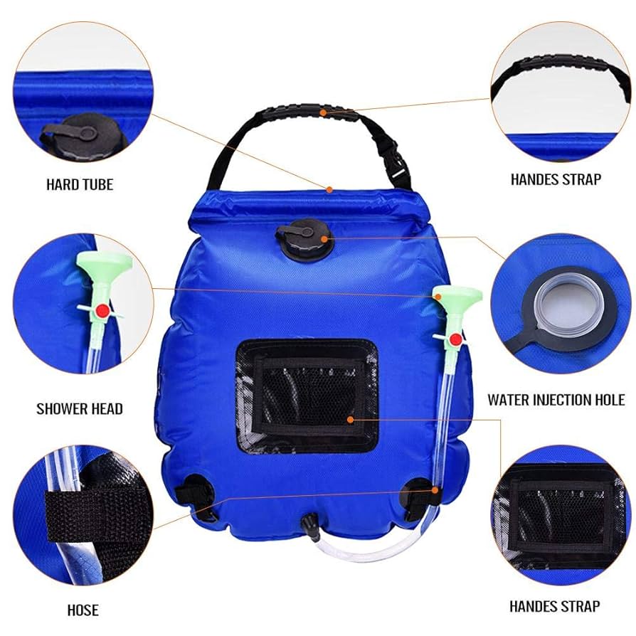 キャンプシャワーバッグ アウトドア太陽熱温水バッグ 水遊び温水 ソーラーシャワー Amazon.co.jp: ソーラーシャワーバッグ お湯 どこでも 温水
