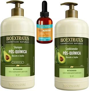 Kit Shampoo E Condicionador 1L Pós Química + Óleo Nutritivo