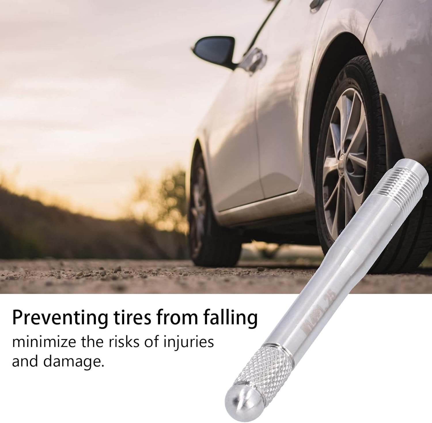 Wheel Stud Pins, Alignment Guide Tool Set for Wheel Fitting, Stainless Steel Wheel Mount Guide, Tire Balancing Wheel Hanger Pins, Automotive Wheel Installation Kit