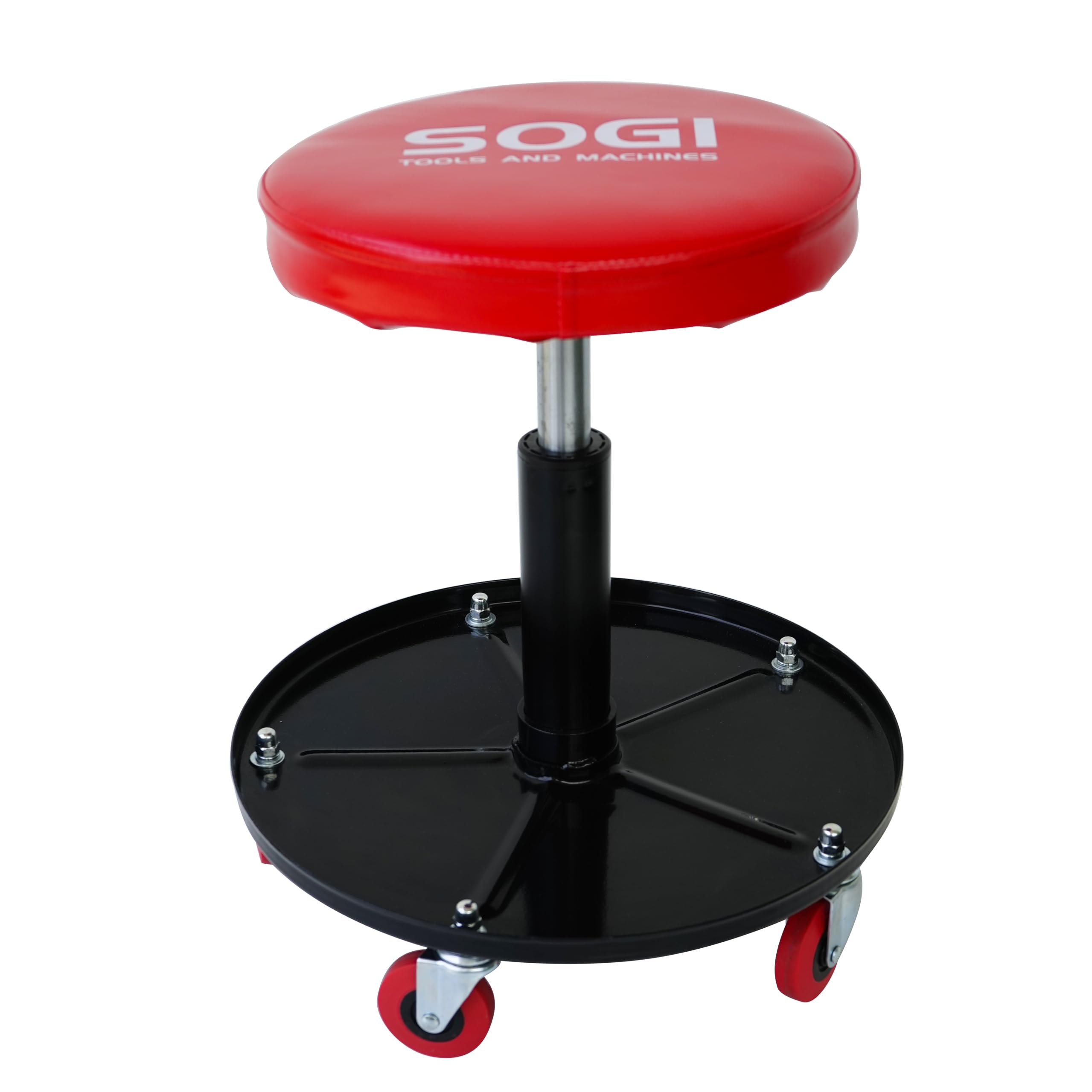 SOGI X4-02 Sgabello officina garage registrabile in altezza girevole con pistone pneumatico