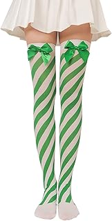 Calcetines de colores térmicos, calcetines térmicos de Navidad, calcetines por encima de la rodilla, calcetines de punto, calcetines de invierno, calcetines de ocio, calcetines acogedores de