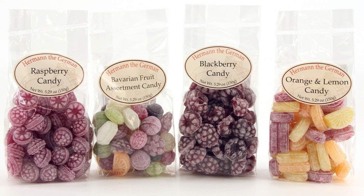 Amazon.com: Hermann the German Himbeer Bonbons 150g (Raspberry Candy 5 ...